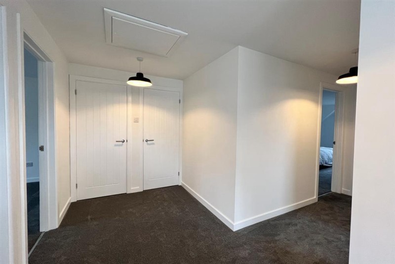 Bright interior with fitted doors