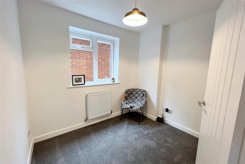 Bedroom with fitted radiator