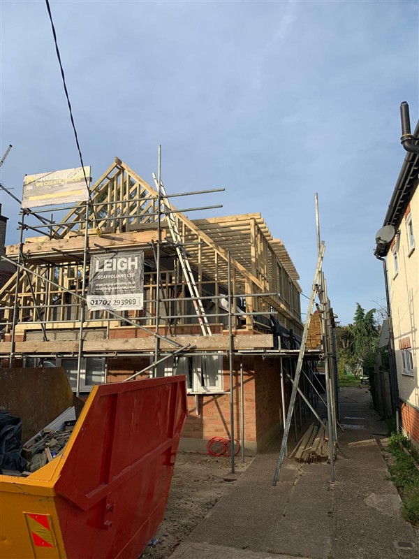 Roof work in progress