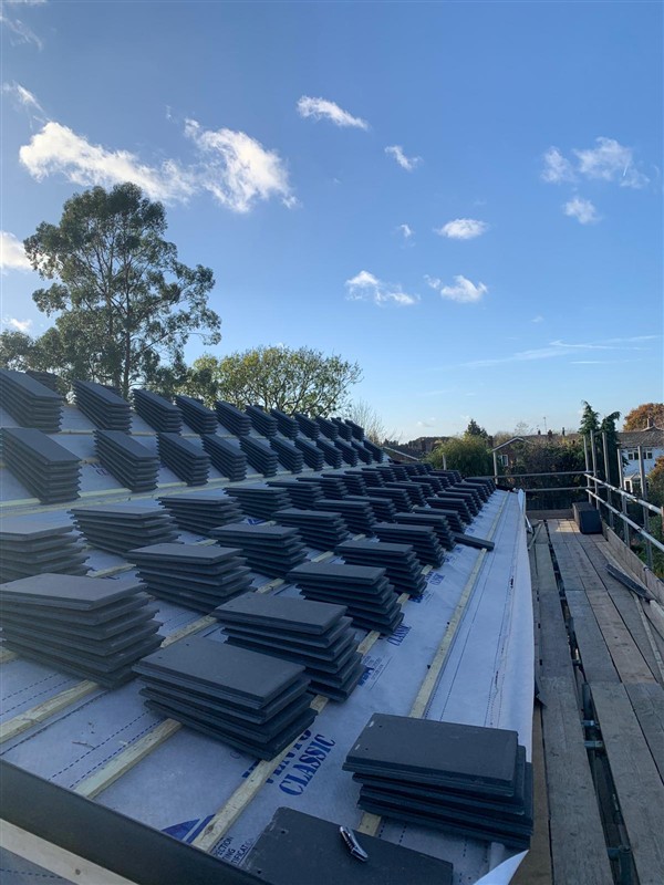 Roof tiling detail
