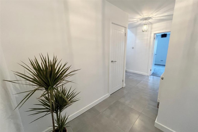Finished hallway and doorways