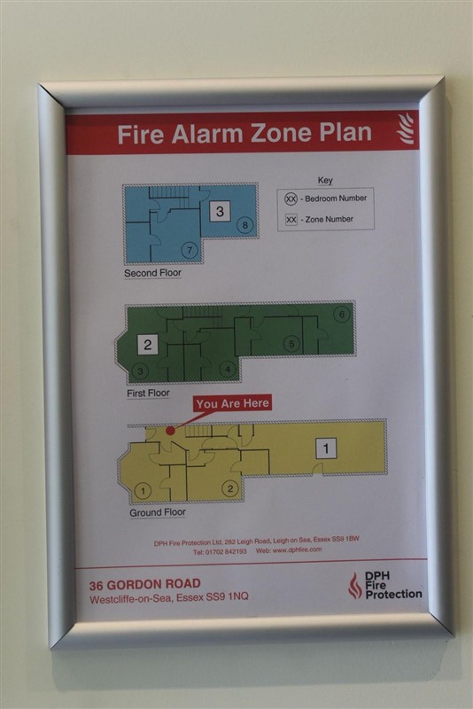 Fire alarm zone plan