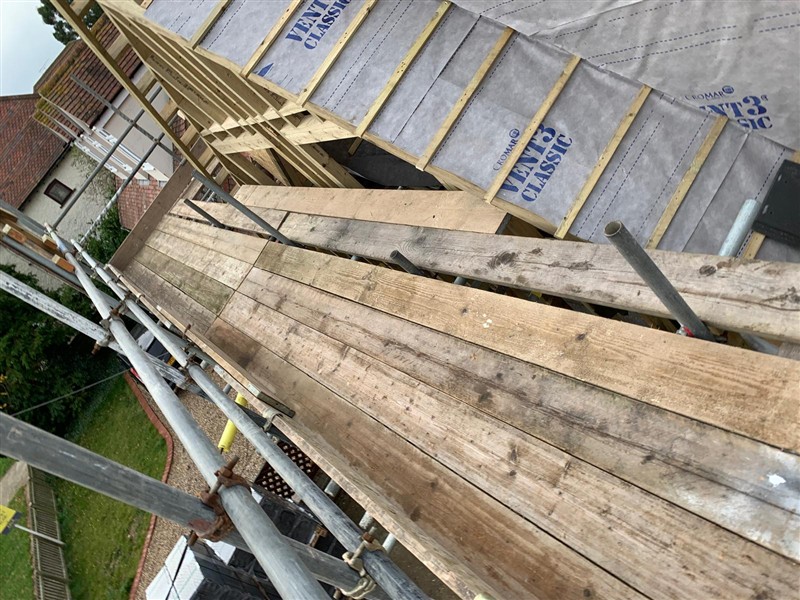 Roof construction detail