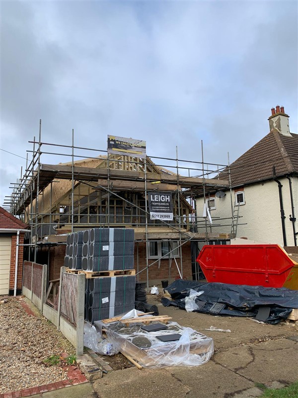 Building work and materials on site