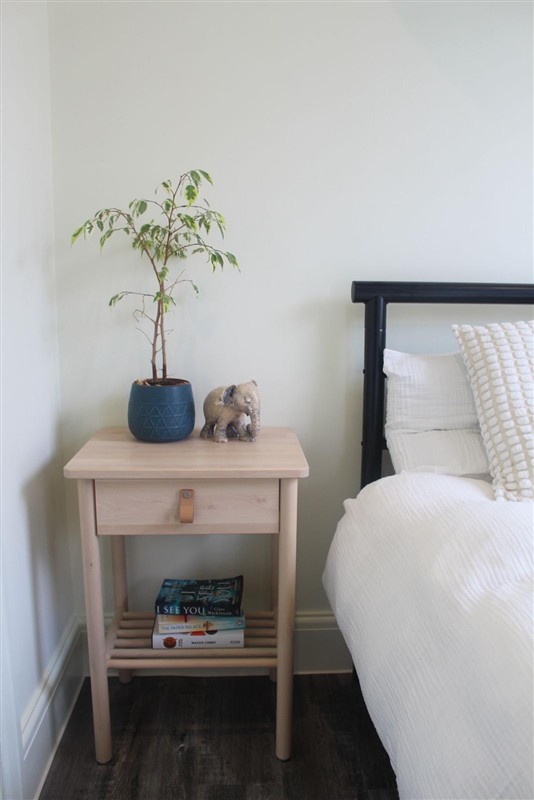 Bedroom with bedside table