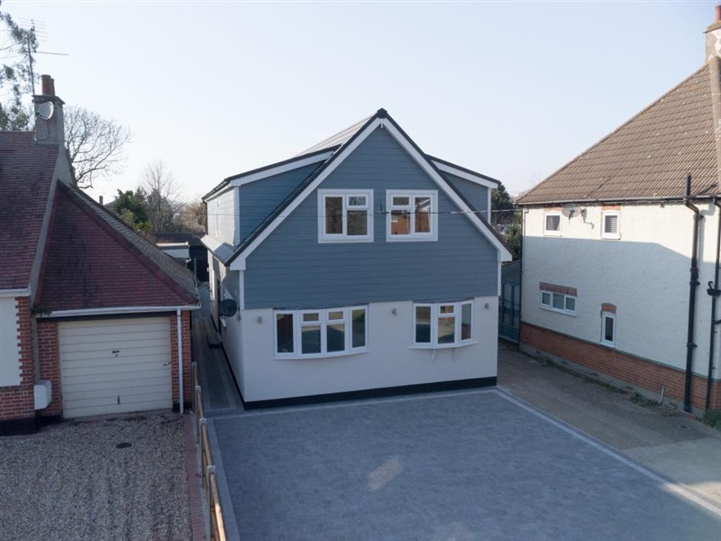 Completed rear elevation