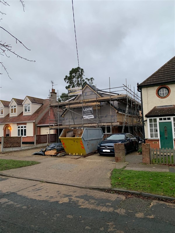 House renovation viewed from the street