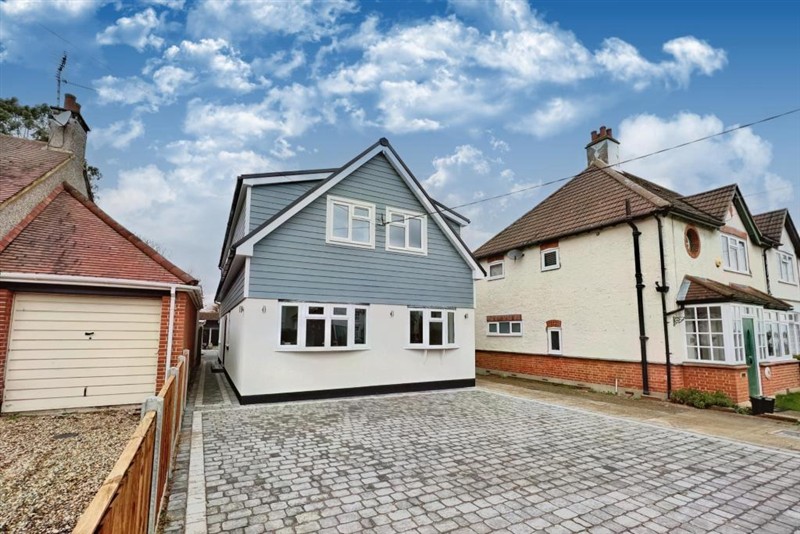 Completed house and driveway