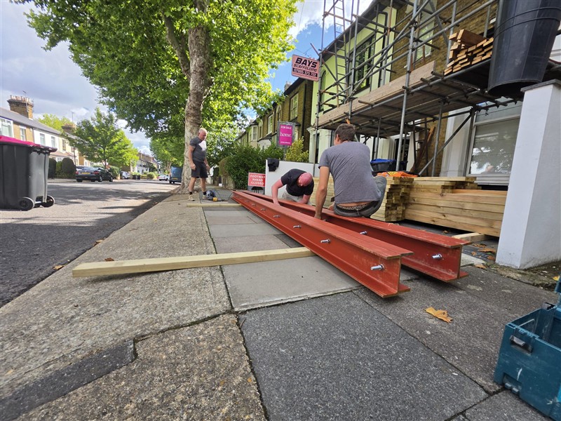 Structural steel installation